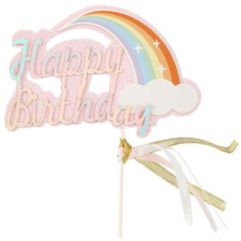 HB Tag - Glitter Rainbow (Blue/Pink)